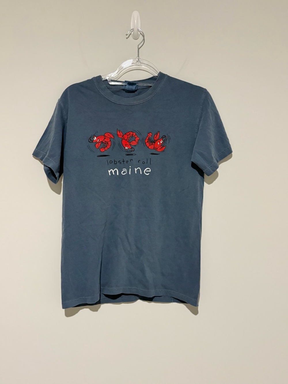 Comfort colors lobster roll‎ Maine t shirt blue size small